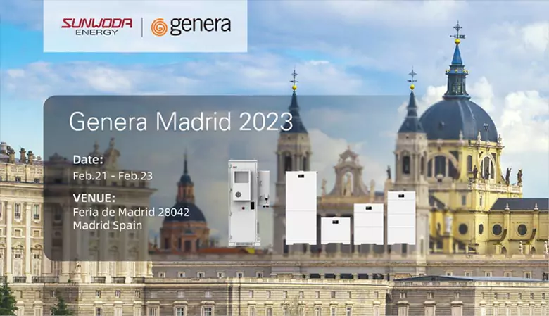 sunwoda energy at Genera 2023